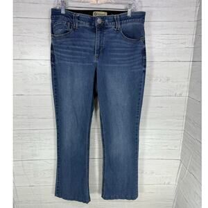 Democracy Ab technology women jeans size 12 high rise ankle crop capsule casual